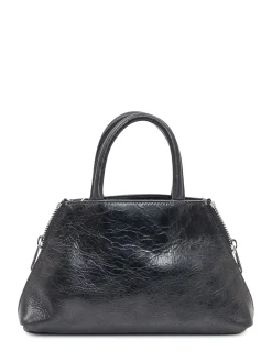 Coperni Mini Data Bag in Black Leather