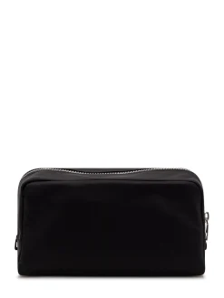 Cosmetic Case with Zipper Closure and Front Logo