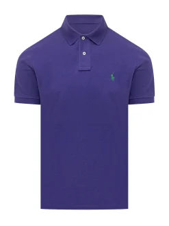Cotton Polo Shirt with Embroidered Logo