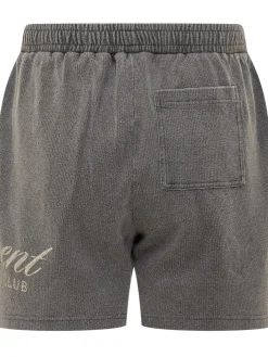 Cotton Shorts With Side Embroidery