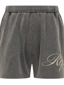 Cotton Shorts With Side Embroidery
