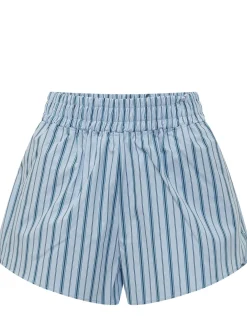 Cotton Striped Shorts with Elasticated Waist