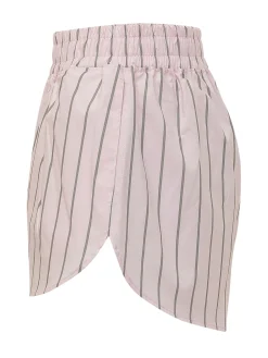 Cotton Striped Shorts with Elasticated Waist