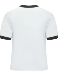 Cotton T-Shirt with Logo and Heart Print