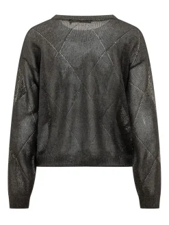 Crew Neck Sequin Sweater