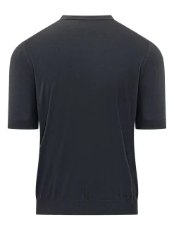 Crewneck Short Sleeve Knit Top