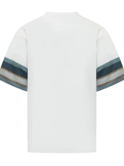 Crew Neck Short-Sleeve T-Shirt with Printed Pocket