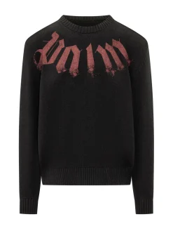 Crewneck Sweater with Large Logo