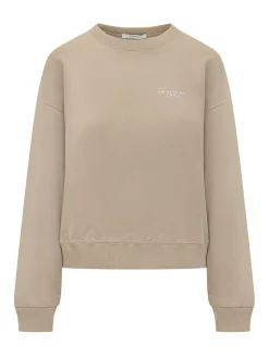 Crewneck Sweatshirt With Embroidered Logo