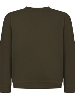 Crewneck Sweatshirt with Embossed Logo