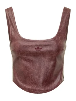 Croc Effect Corset with Wide Straps