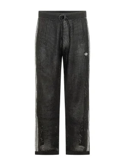 Crochet Pants with Side Stripes
