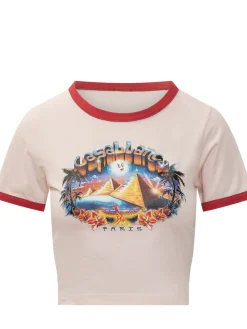 Cropped Baby T-shirt with Graphic Print