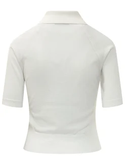 Cropped Short Sleeve Polo