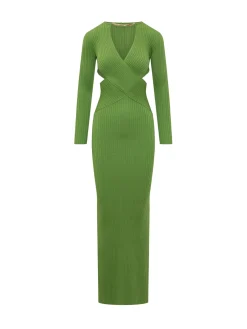Cross Over Knit Maxi Dress