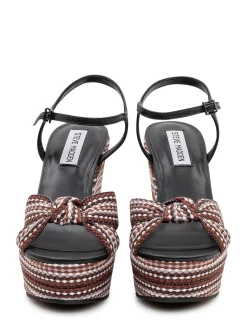 Cross Strap Wedge Sandals