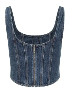 Denim Corset Top