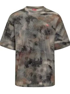 Diesel T-BOXT-V7 T-shirt with Abstract Print