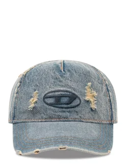 Distressed Cap with Logo Embroidery