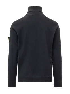 Dolcevita in Maglia Liscia con Patch