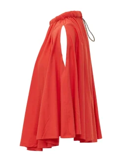 Draped High Neck Top
