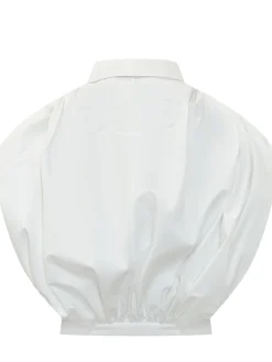 Draped Shirt with Collar