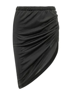 Draped Sport Skirt with Elastic Waist