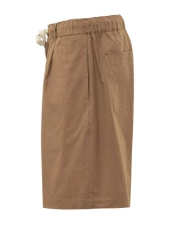 Drawstring Waist Bermuda Shorts