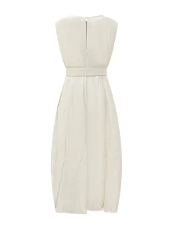Dress with Wide Straps and Belt