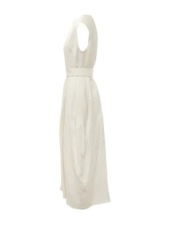 Dress with Wide Straps and Belt
