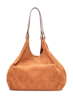 Dua Suede Leather Shoulder Bag