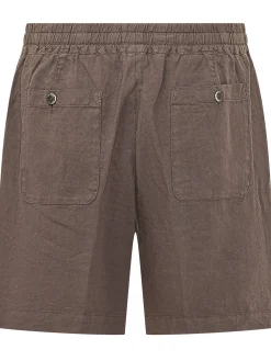 Elastic Waist Bermuda Shorts