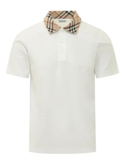 Evan Polo Shirt with Check Collar