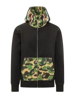 Felpa ABC Camo Shark con Cappuccio e Zip