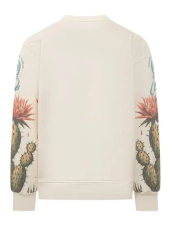 Felpa Barrow Club con Stampa Cactus