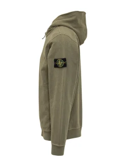 Felpa con Cappuccio e Zip in Cotone