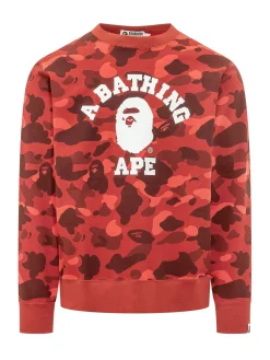 Felpa con Stampa Grafica e Motivo Camouflage