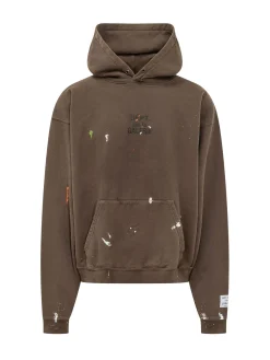 Felpa Hoodie con Cappuccio e Tasca Frontale