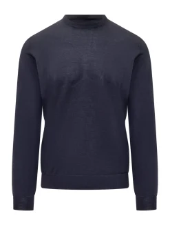 Filippo De Laurentiis Blue Crewneck Sweater
