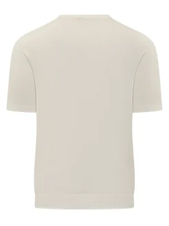 Fine Knit Crew Neck Short Sleeve Sweater