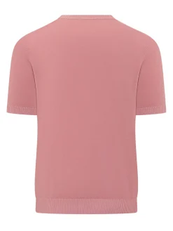 Fine Knit Crew Neck Short Sleeve Sweater
