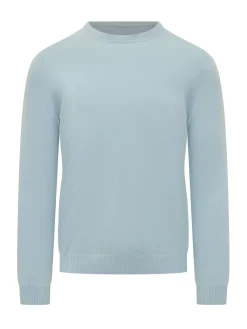 Fine Knit Crew Neck Sweater with Long Sleeves