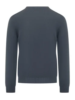 Fine Knit Crew Neck Sweater with Long Sleeves