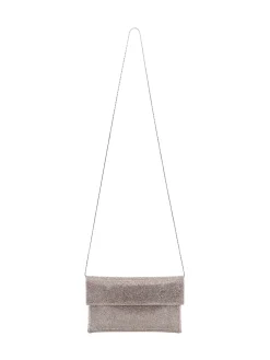 Flap Clutch with Rhinestones