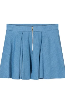 Flared Skirt with Decorative Buttons