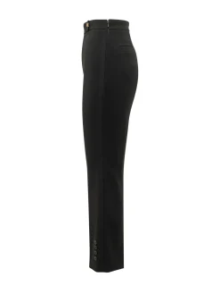 Flared Trousers with Buttons