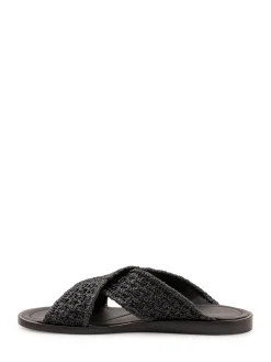 Flat Sandals with Woven Straps