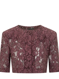 Floral Lace Cropped Jacket