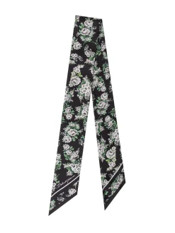 Floral Silk Bandeau Scarf