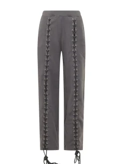 Front Laced Jogger Pants